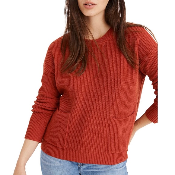 Madewell Sweaters - NEW Madewell Patch Pocket Pullover Sweater